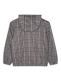 Little Boy's Half-Zip Hooded Windbreaker Jacket