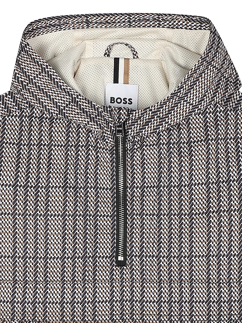 Little Boy's Half-Zip Hooded Windbreaker Jacket