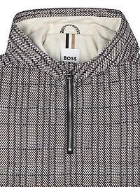 Little Boy's Half-Zip Hooded Windbreaker Jacket