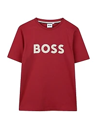 Little Boy's & Logo Crewneck T-Shirt