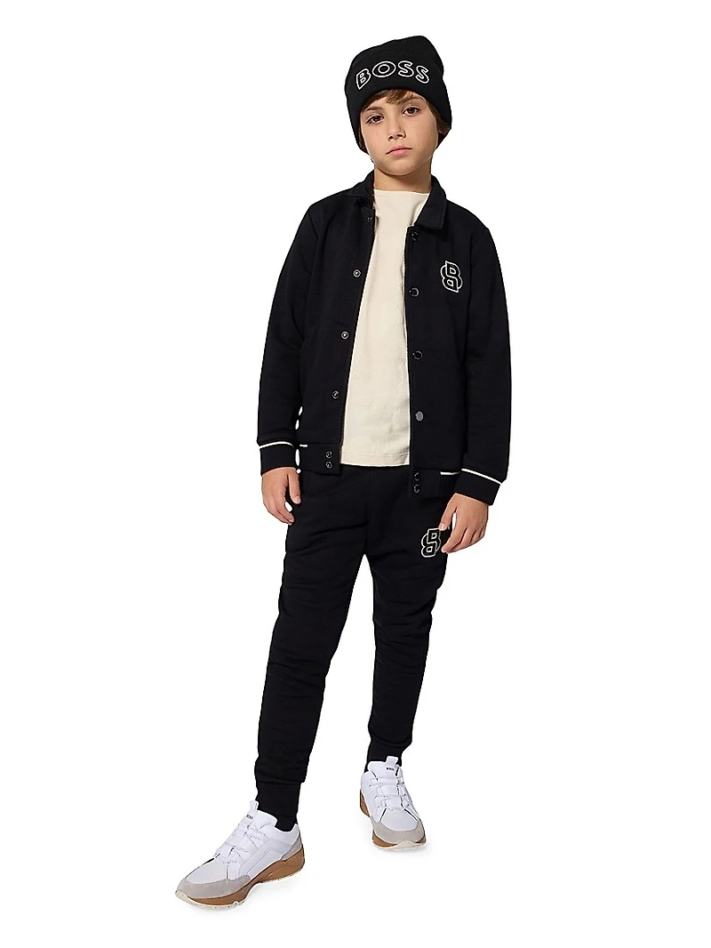 Little Boy's Logo Jacquard T-Shirt
