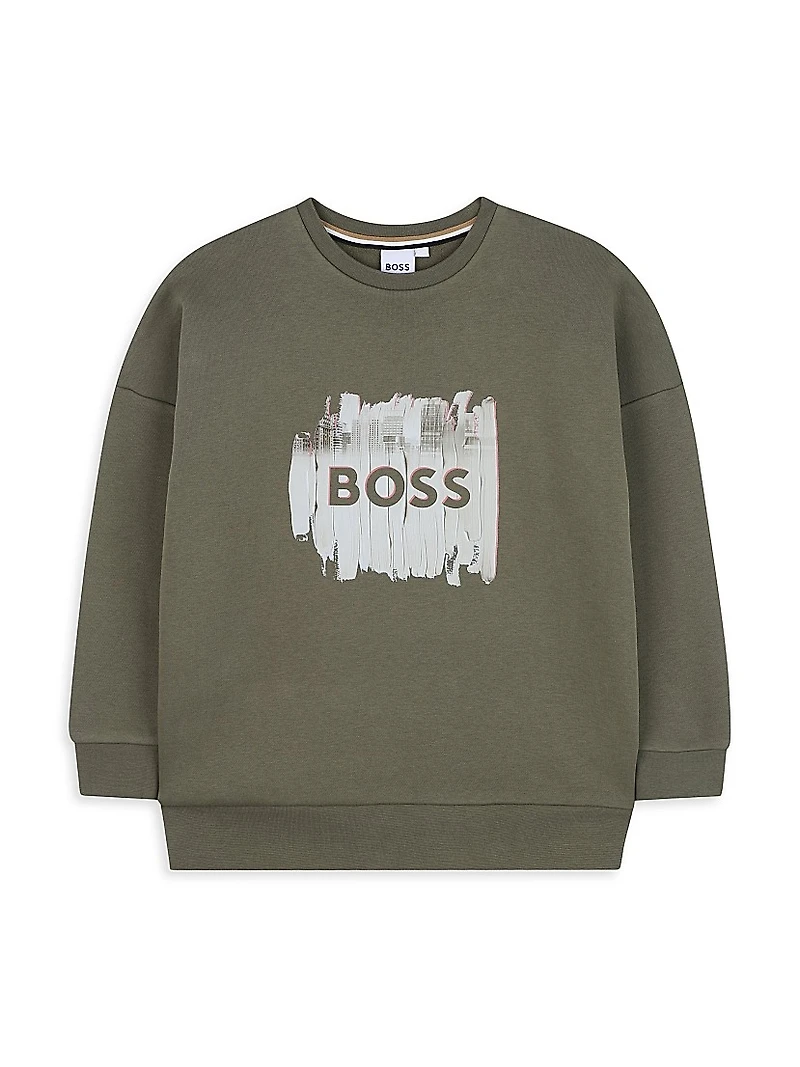 Little Boy's Logo Crewneck Sweatshirt