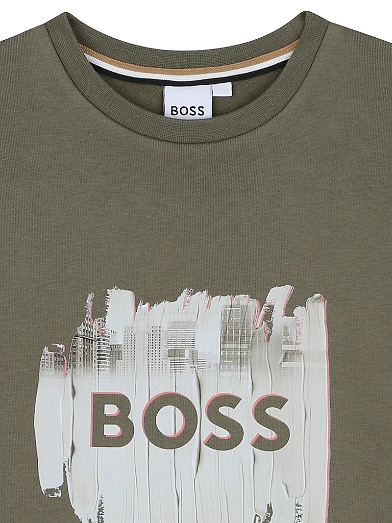 Little Boy's Logo Crewneck Sweatshirt