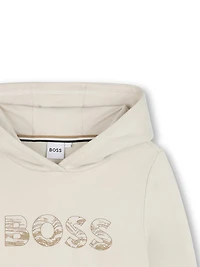 Little Boy's & Logo Hooded Sweatshirt