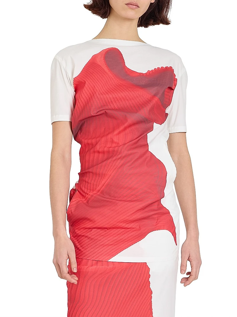 Abstract Printed Maxi Dress
