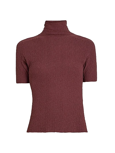 Turtleneck Knit Top