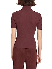 Turtleneck Knit Top