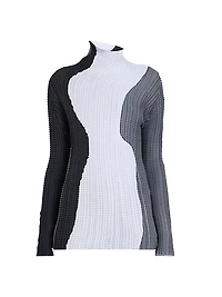 Colorblocked Stretch Top