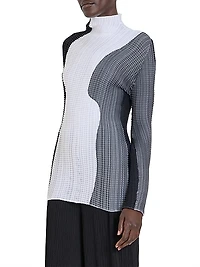 Colorblocked Stretch Top