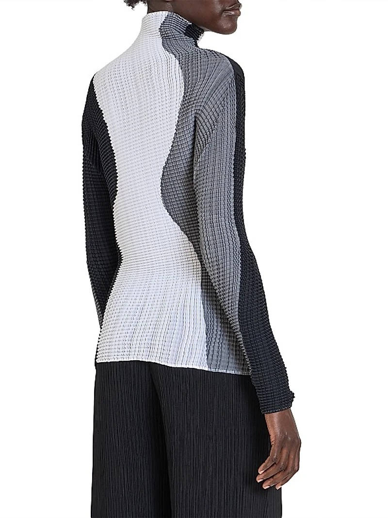 Colorblocked Stretch Top
