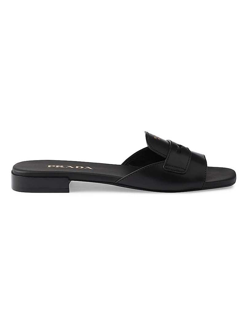 Leather Slides