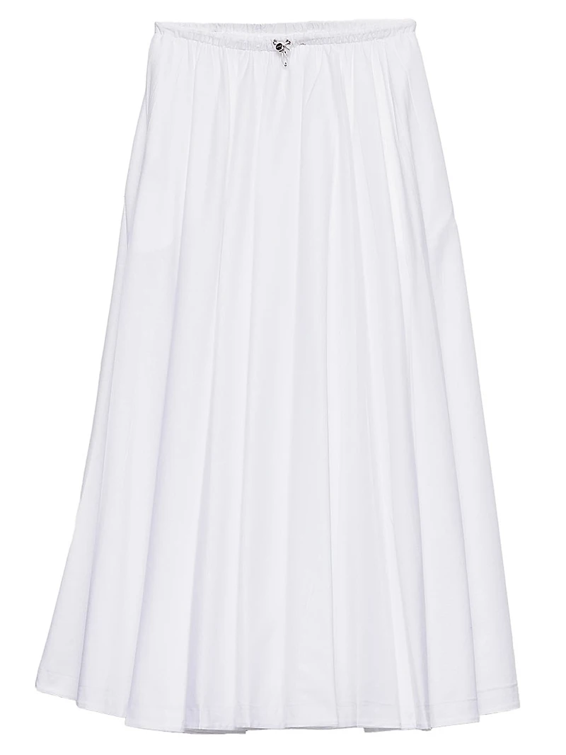 Reversible Cotton Jersey And Re-nylon Circle Skirt