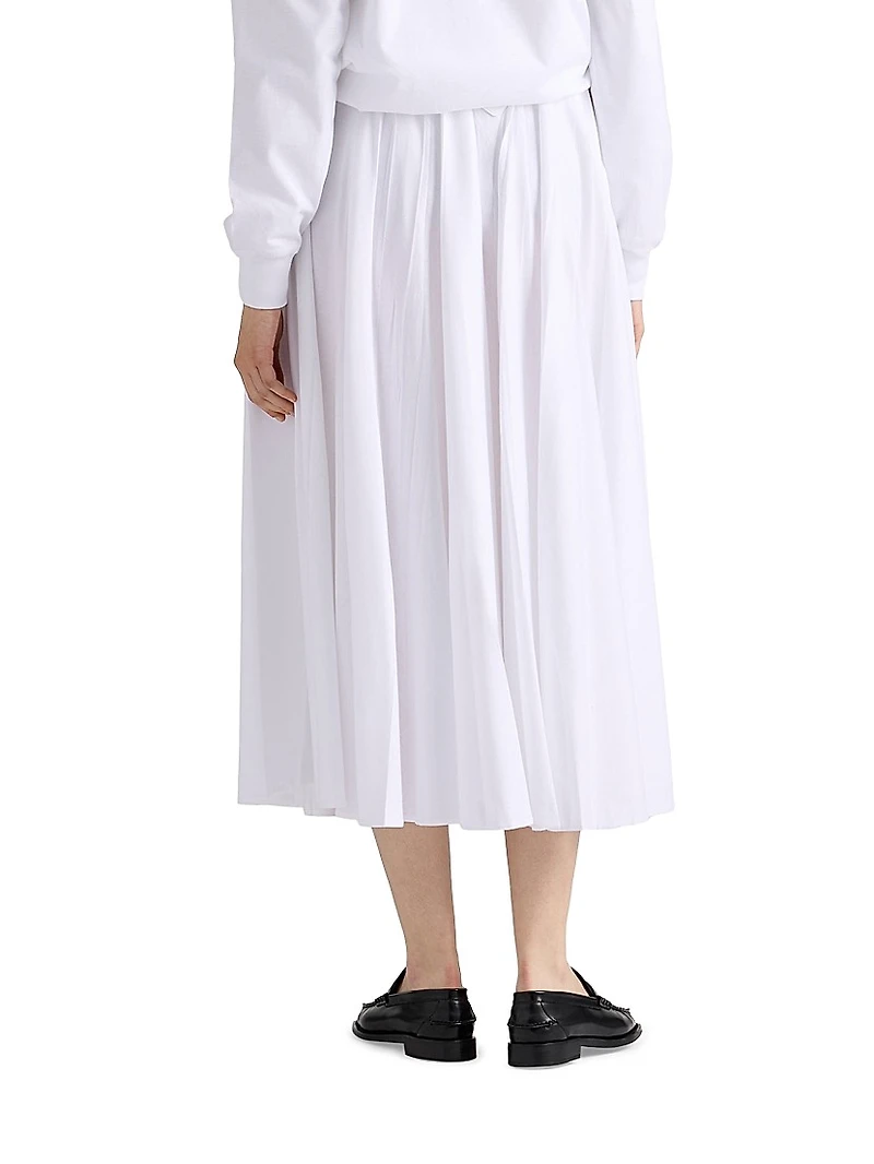 Reversible Cotton Jersey And Re-nylon Circle Skirt