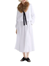 Reversible Cotton Jersey And Re-nylon Circle Skirt