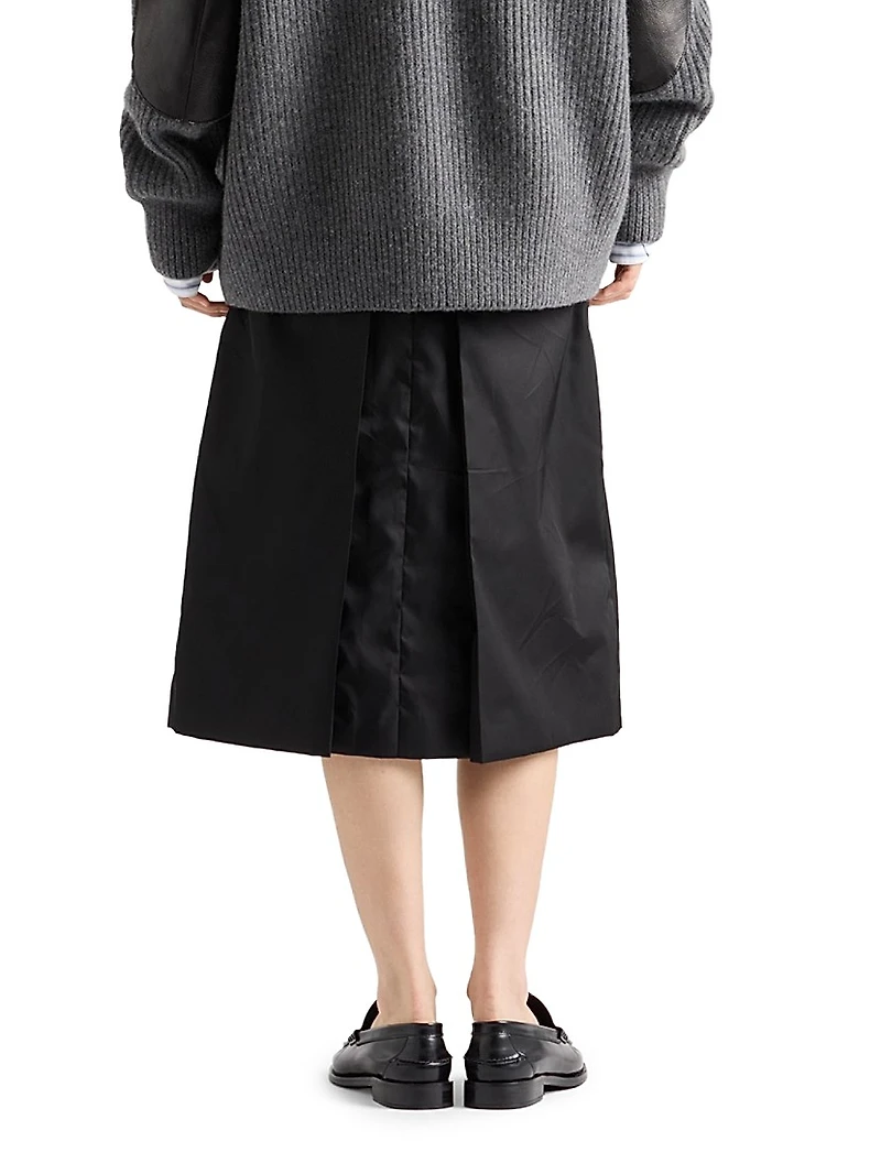 Flared Re-Nylon Skirt