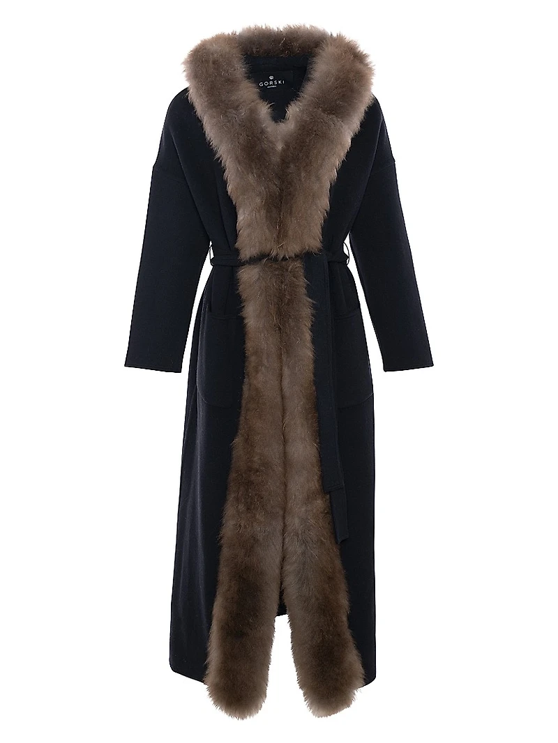 Loro Piana Cashmere Parka with Select Goat Trim