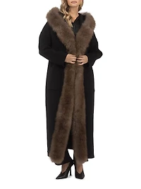 Loro Piana Cashmere Parka with Select Goat Trim