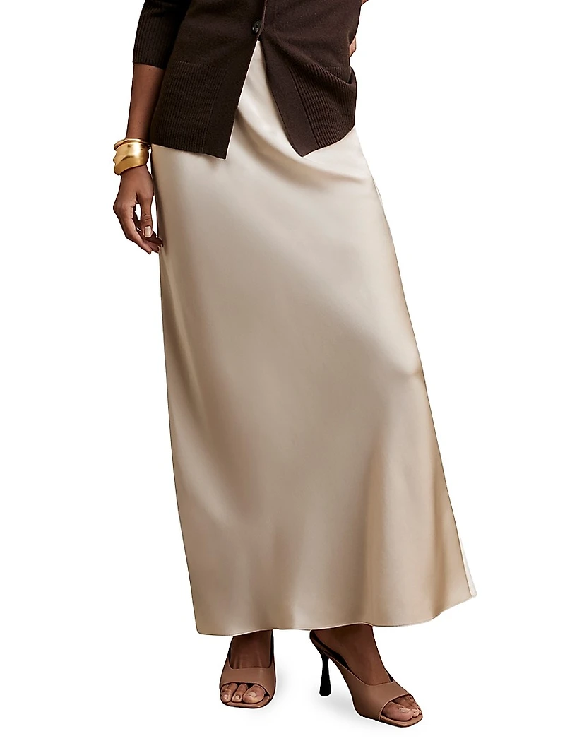 Saskia Silk Maxi Skirt