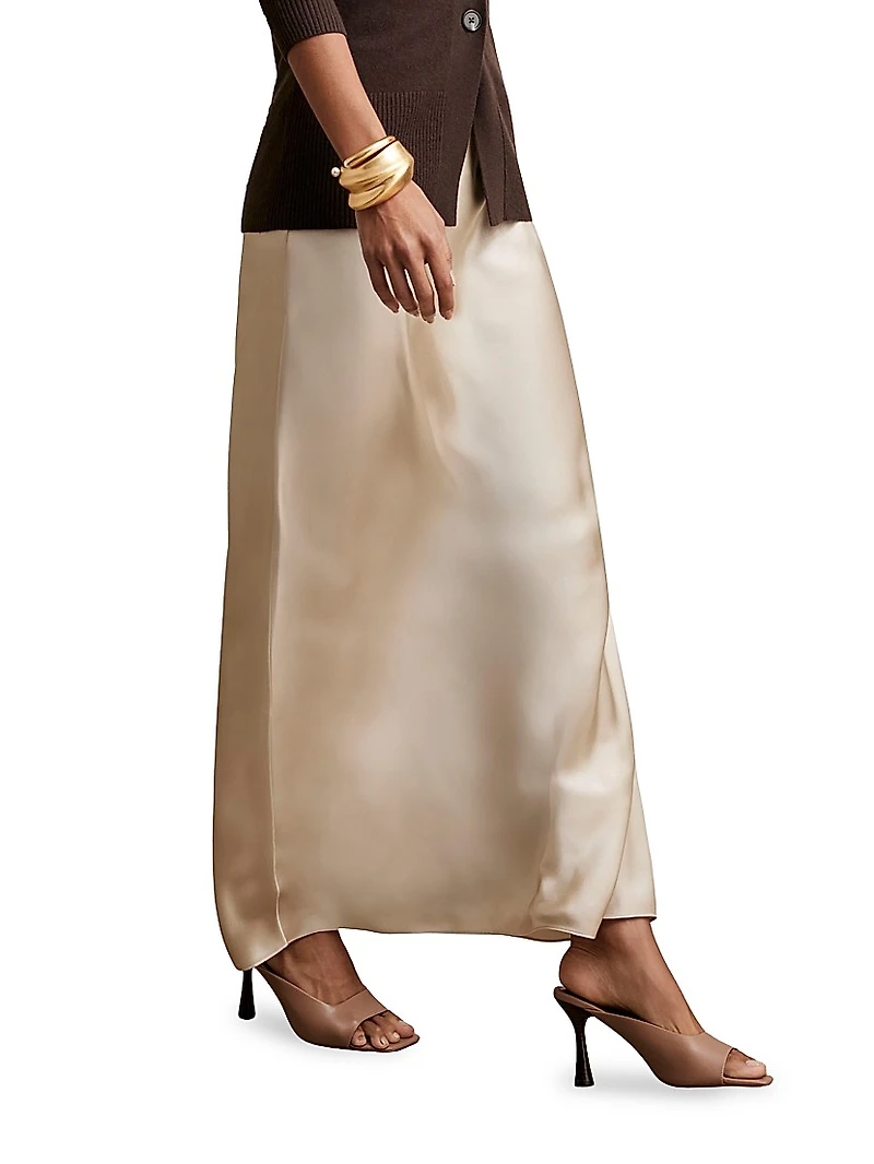 Saskia Silk Maxi Skirt