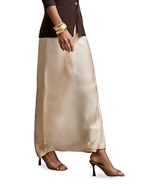 Saskia Silk Maxi Skirt