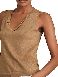 Sia Sleeveless Metallic Top