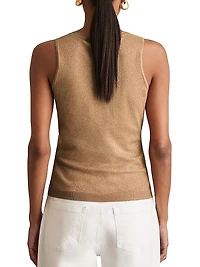 Sia Sleeveless Metallic Top