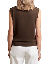 Harper Mock Turtleneck Wool Top