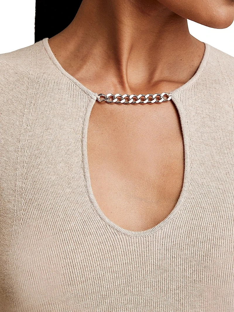 Nola Sleeveless Knit Midi-Dress