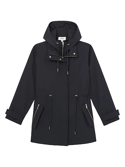 Tia Hooded Raincoat