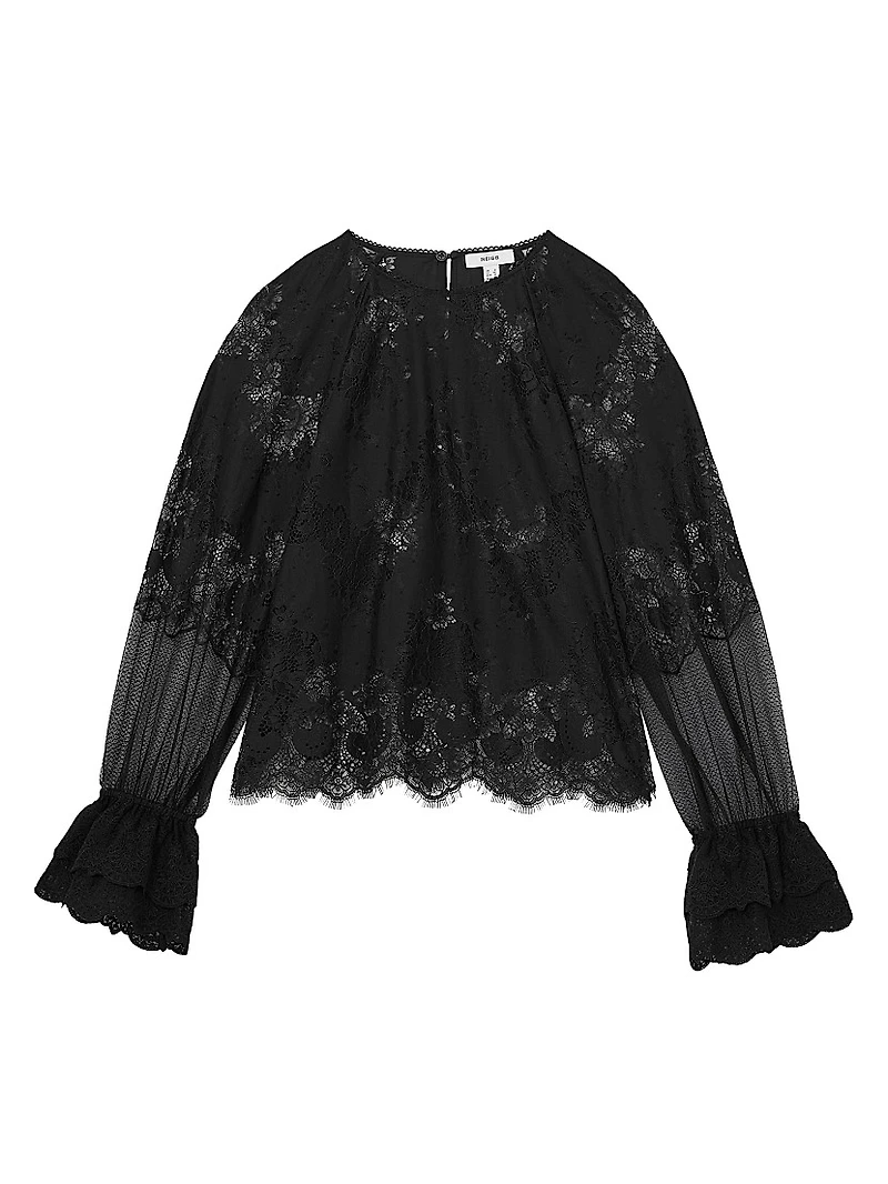 Emilia Floral Lace Blouse