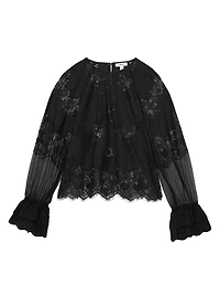 Emilia Floral Lace Blouse