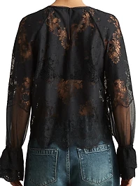 Emilia Floral Lace Blouse