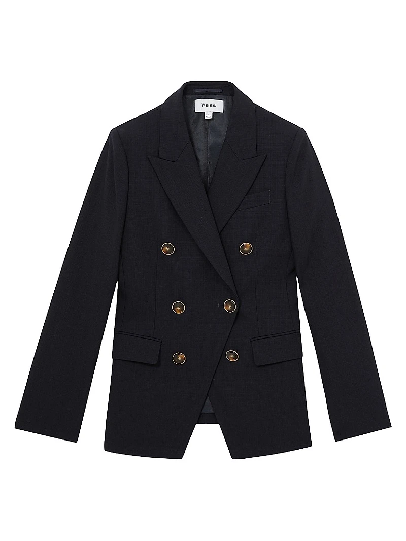 Lia Wool-Blend Double-Breasted Coat