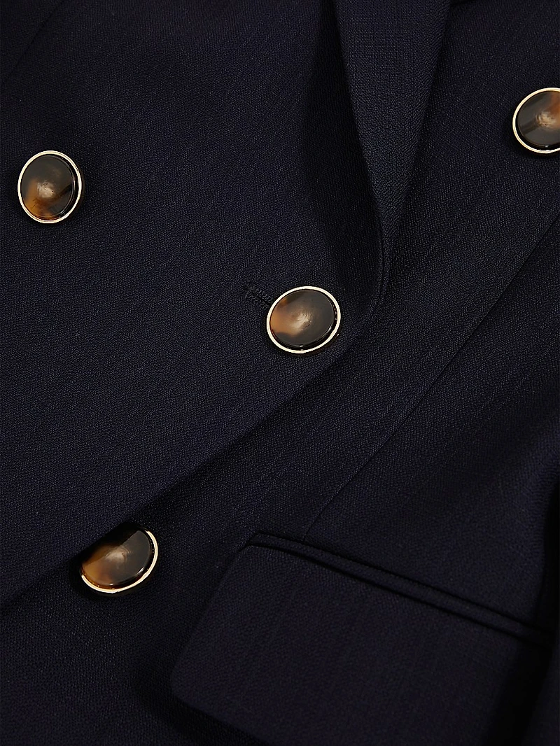 Lia Wool-Blend Double-Breasted Coat