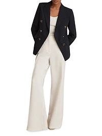 Lia Wool-Blend Double-Breasted Coat