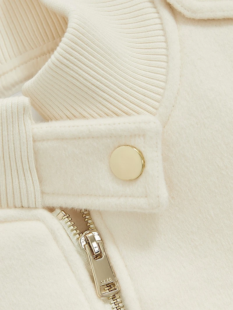 Cleo Leather Bomber Jacket