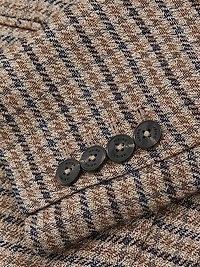 River Check Single-Breasted Blazer