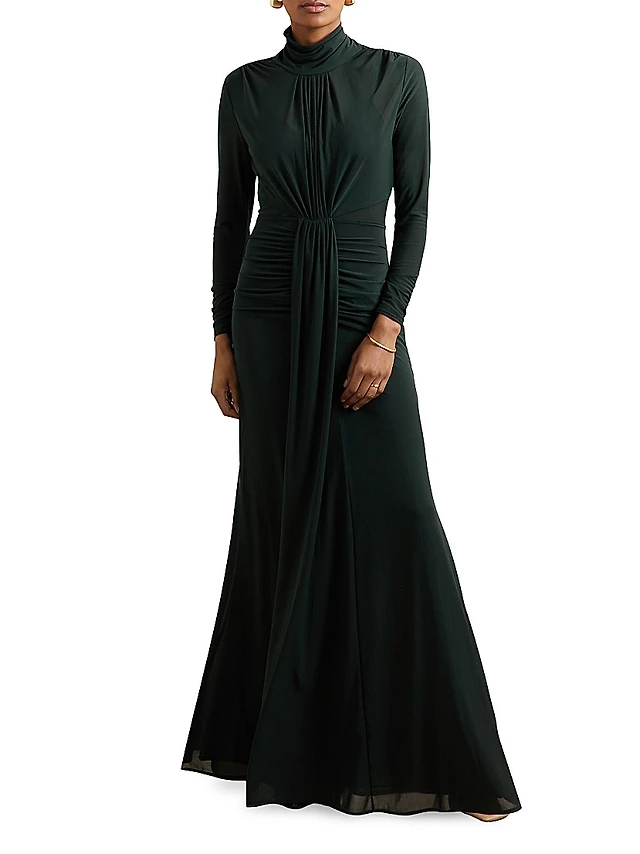 Ronny Kobo Scorpio Ruched Jersey Maxi Dress | The Summit