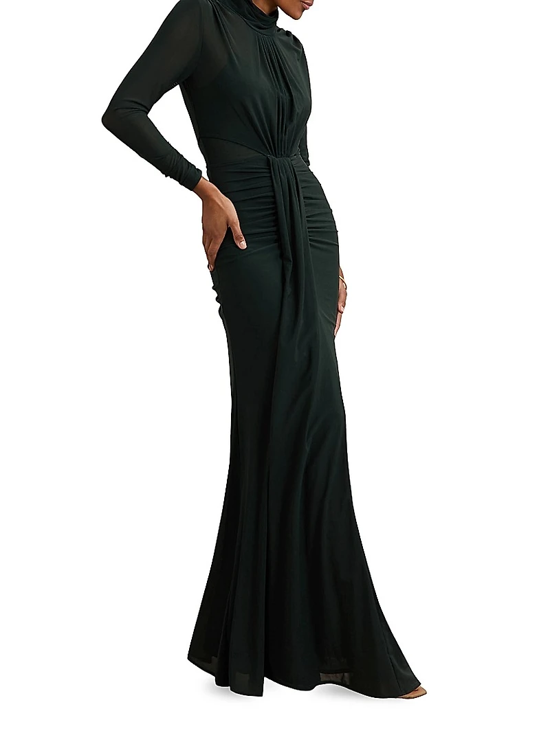 Danni Ruched Jersey Maxi Dress