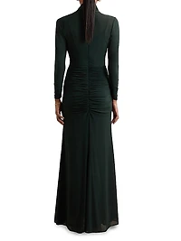 Danni Ruched Jersey Maxi Dress