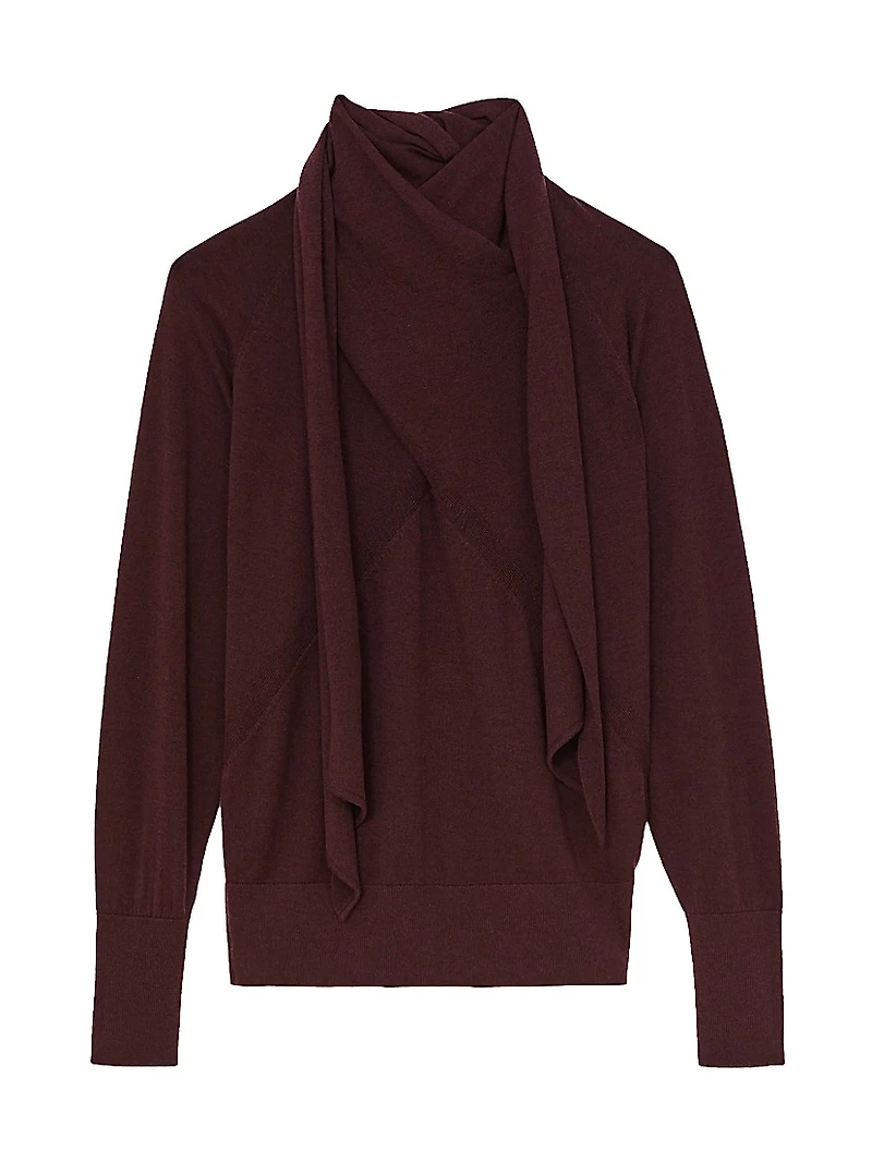 Alexis Wool Scarf Sweater