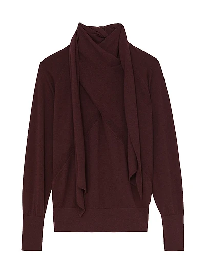 Alexis Wool Scarf Sweater