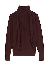 Alexis Wool Scarf Sweater