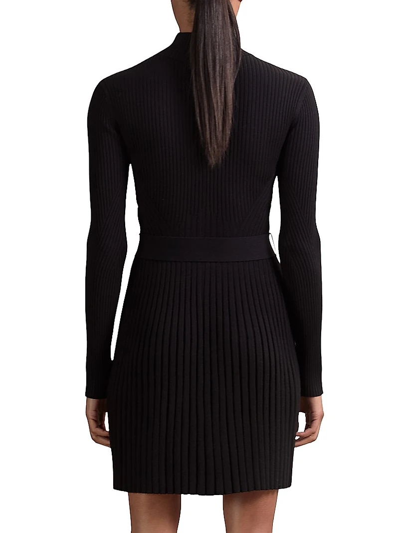 Vienna Knitted Fit & Flare Minidress