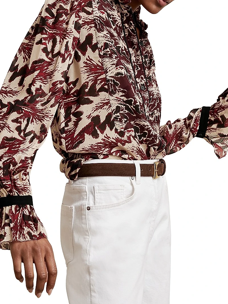 Jules Printed Button-Front Shirt