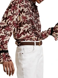 Jules Printed Button-Front Shirt