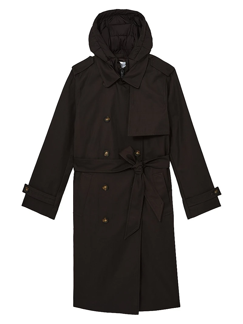 Azura Hooded Trench Coat