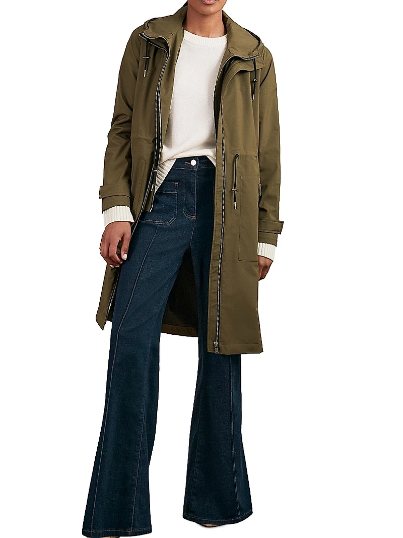 Alizeh Hooded Raincoat