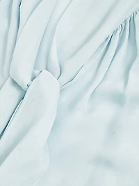 Tina Silk-Blend Tieneck Blouse