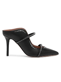 Maureen 85MM Studded Leather Mules